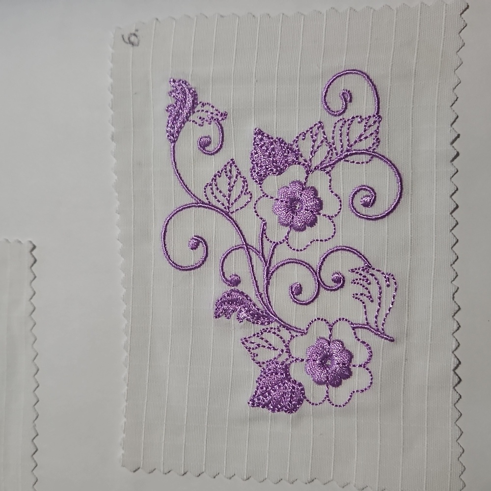 Handmade machine embroidery patch